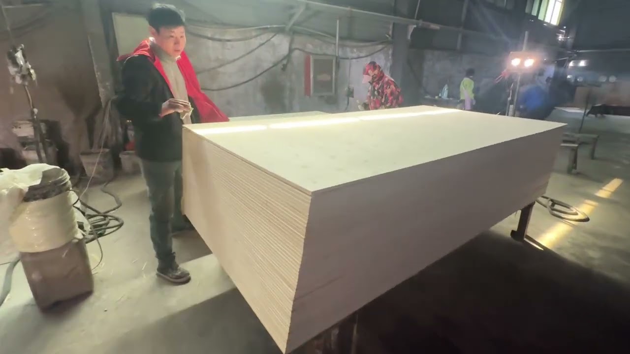 Production process of plywood