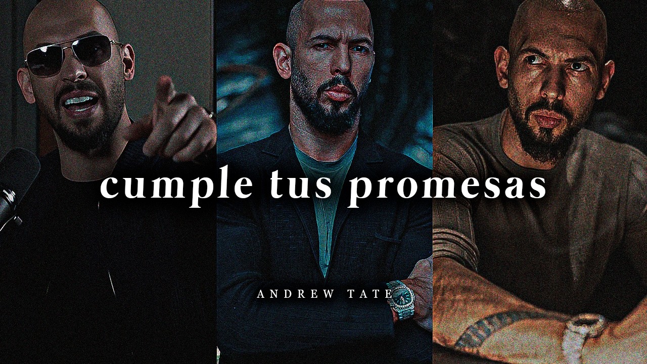𝐂𝐔𝐌𝐏𝐋𝐄 𝐓𝐔𝐒 𝐏𝐑𝐎𝐌𝐄𝐒𝐀𝐒: Sé mejor que el 99% de personas – Andrew Tate (Motivación)