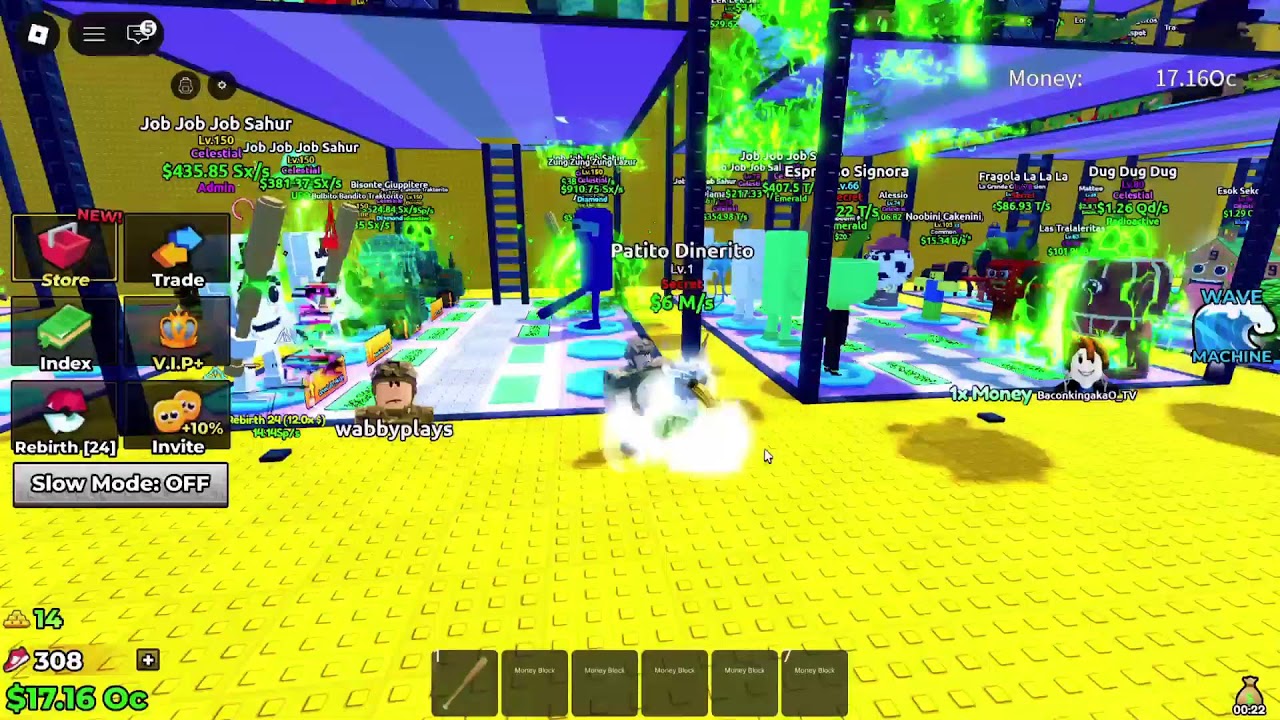 Playing escape tsunami for brainrots ROBLOX ADMIN ABUSE