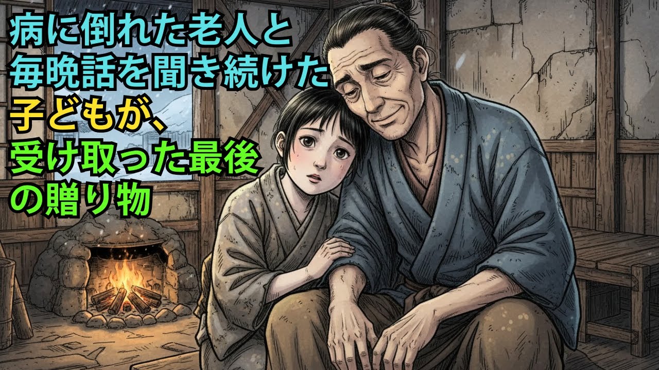 病に倒れた老人と毎晩話を聞き続けた子どもが、受け取った最後の贈り物| 野談 | 伝説 | 昔話 | 説話 | 民話