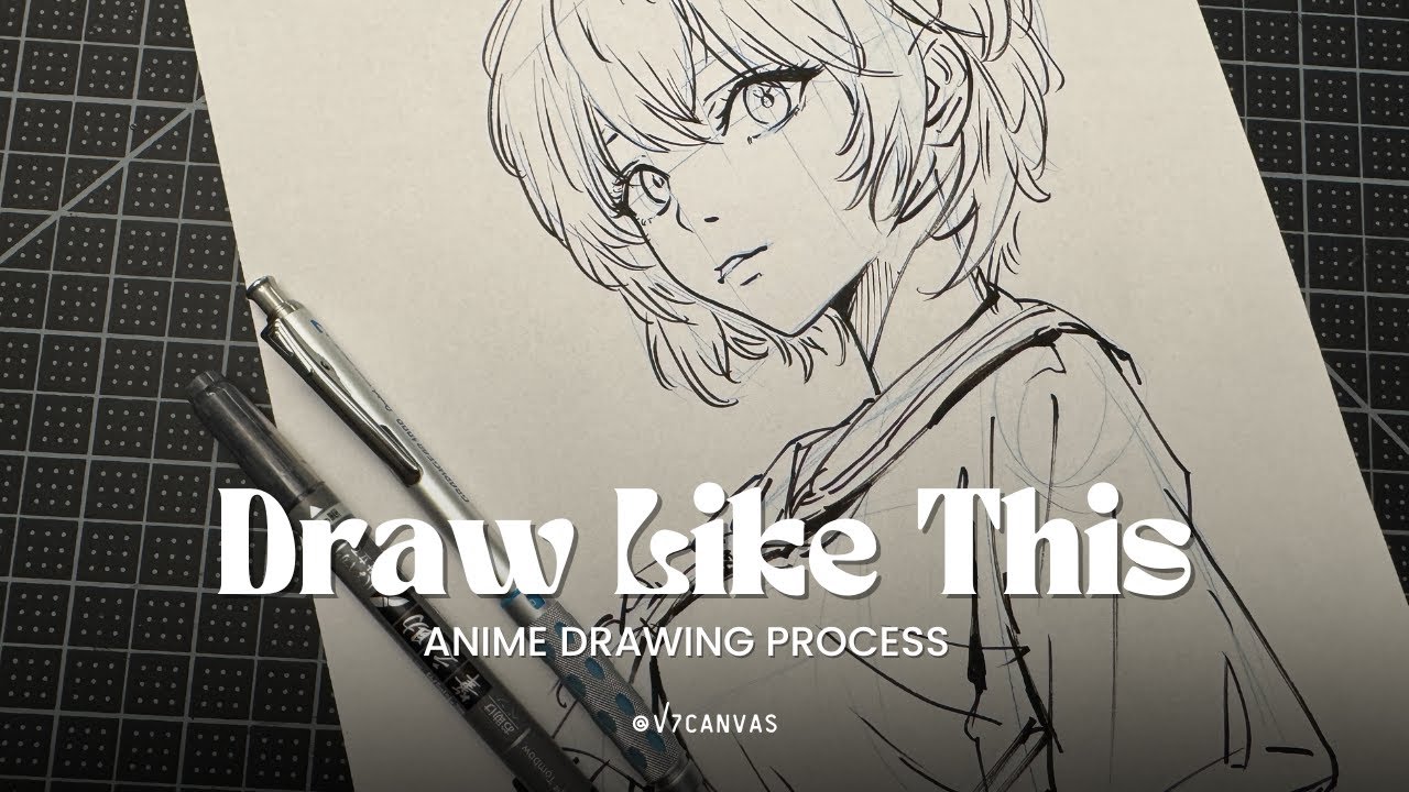 Forget Loomis Method! ✨ Let's Draw an Anime Girl Like This!