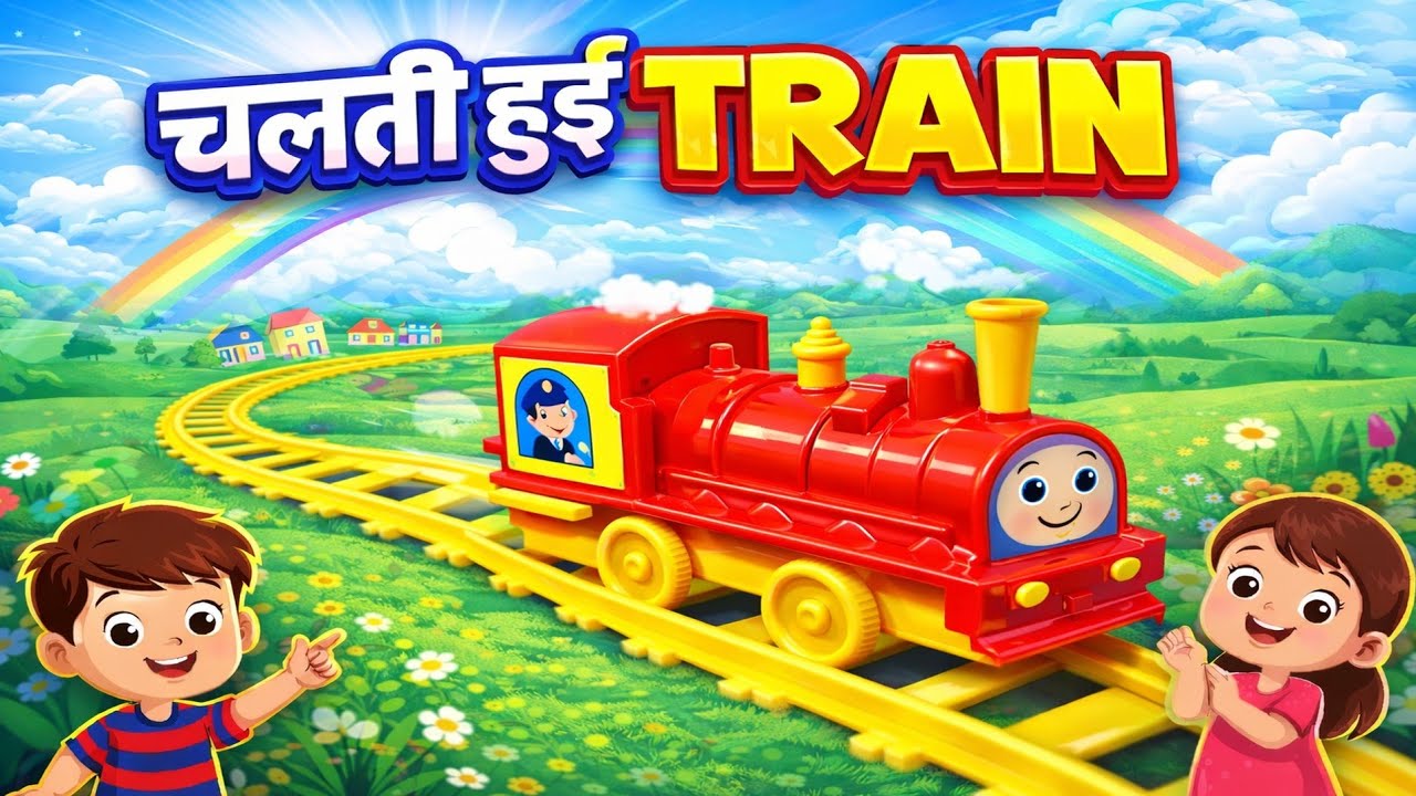 Chalti Hui Train Toy | Rang Birangi Train Toy |Colorful Train Toy |  Bachchon Ki Pyari Train Toy 