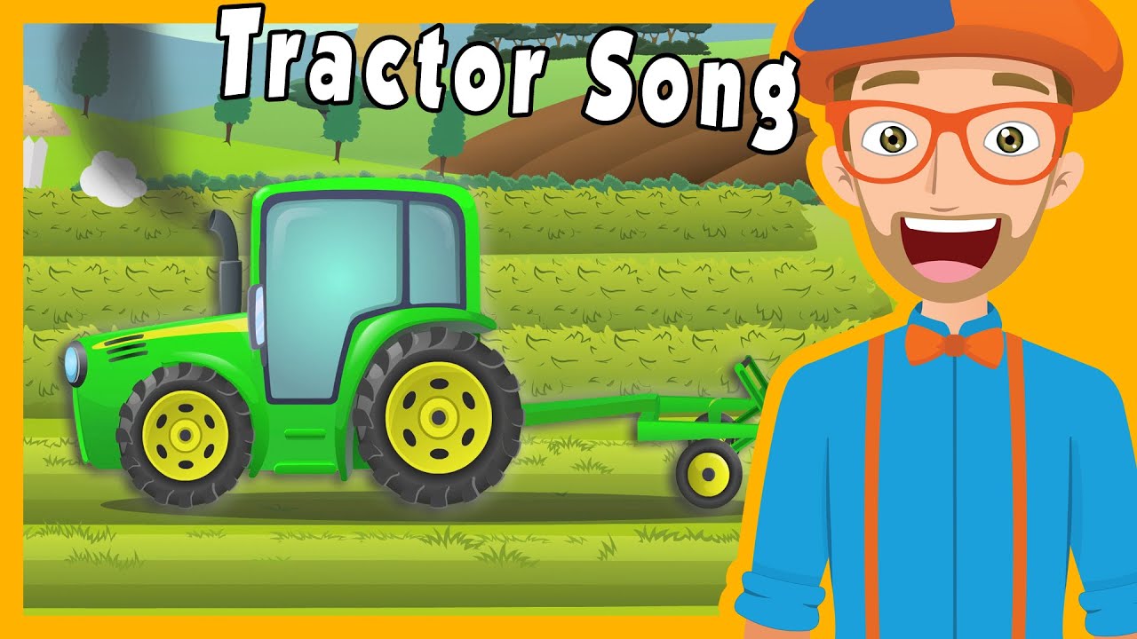 Tractors for Kids with Blippi | The Tractor Song