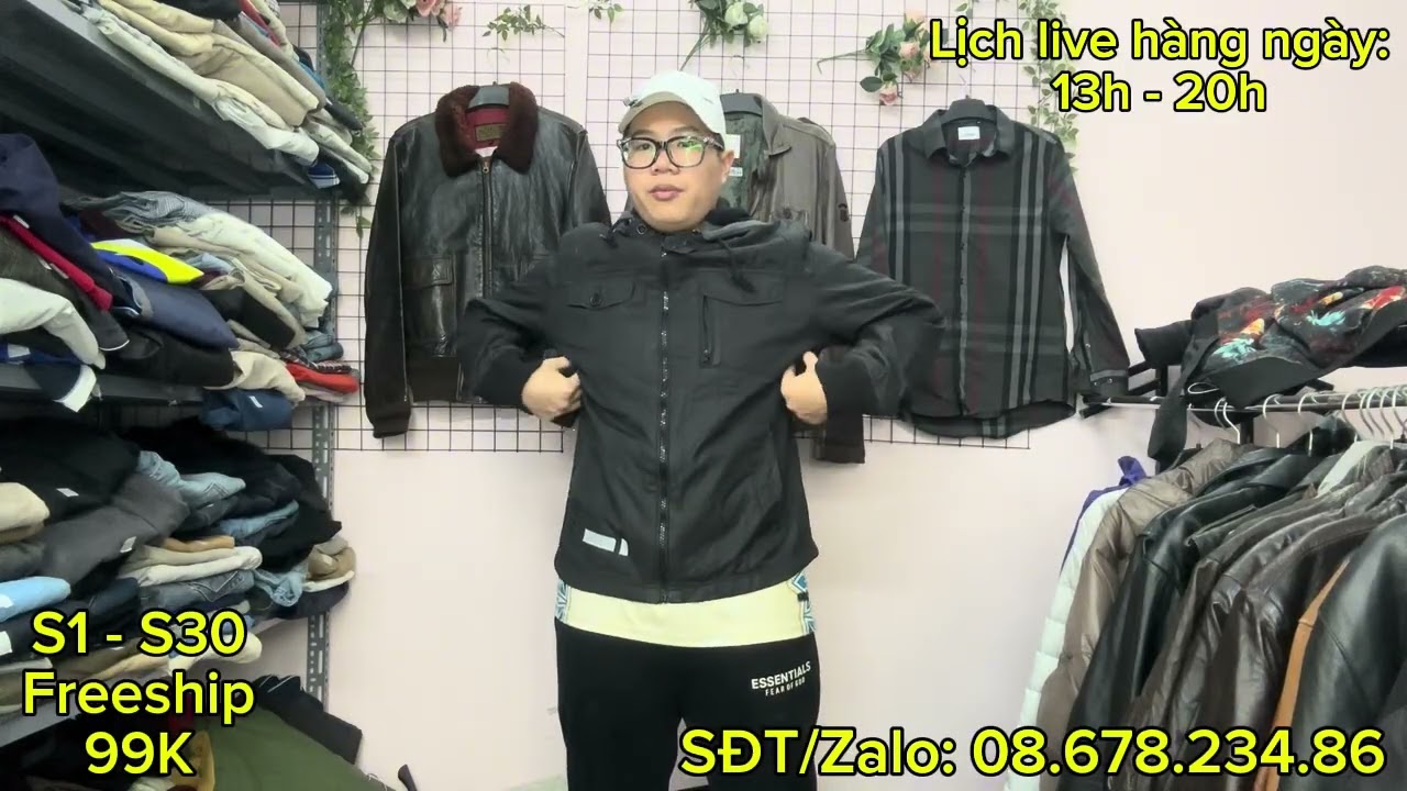 SALE 99K ÁO GIÓ HÀN NHẬT ĐỘ MỚI CAO BAO SHIP TOÀN QUỐC S1-S30 15/01
