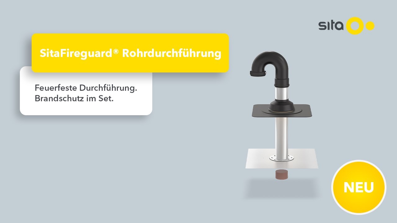 Produktneuheit Frühjahr 2022 - SitaFireguard® Rohrdurchführung