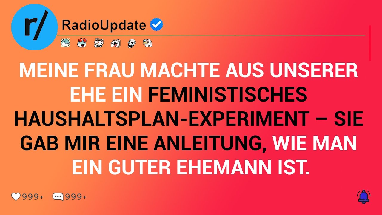 Meine Frau Machte Aus Unserer Ehe Ein Feministisches Haushaltsplan-experiment – Sie Gab Mir Eine ...