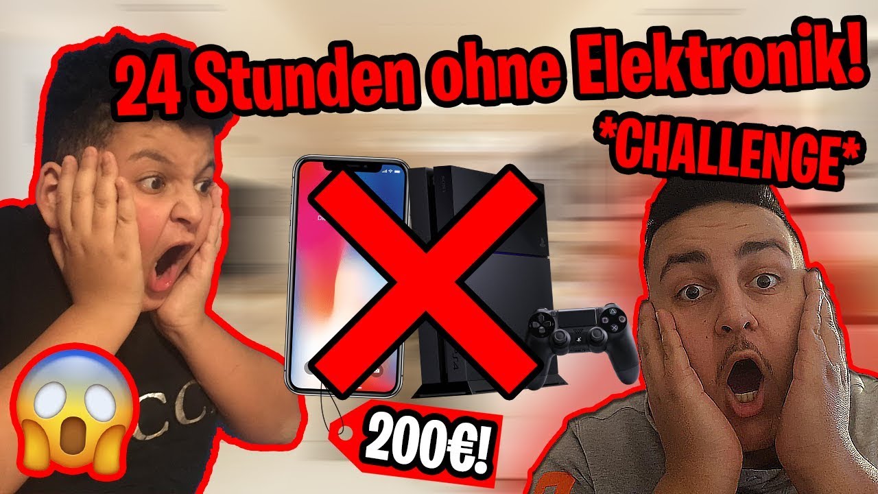 😱24 *STUNDEN* ohne ELEKTRONIK Challenge um 200€! | Can Wick