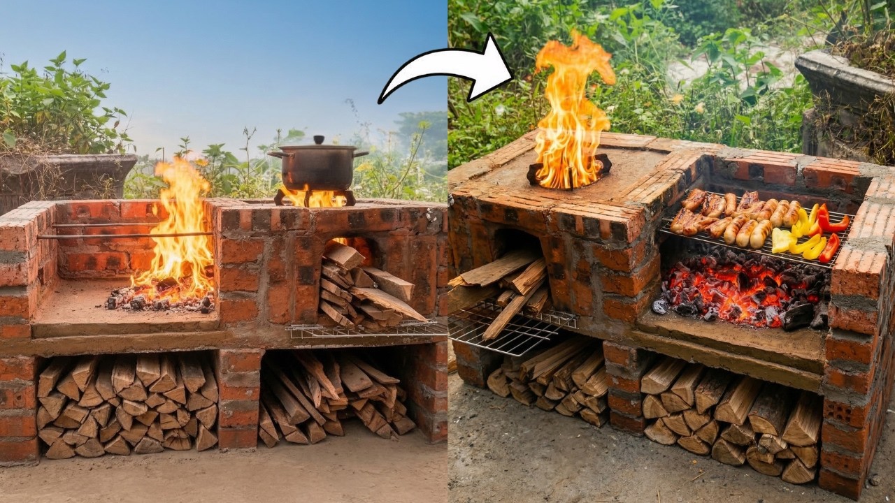How to Build Your Own 2-in-1 Smokeless Outdoor Stove – Easy DIY Firewood Stove Just $10!