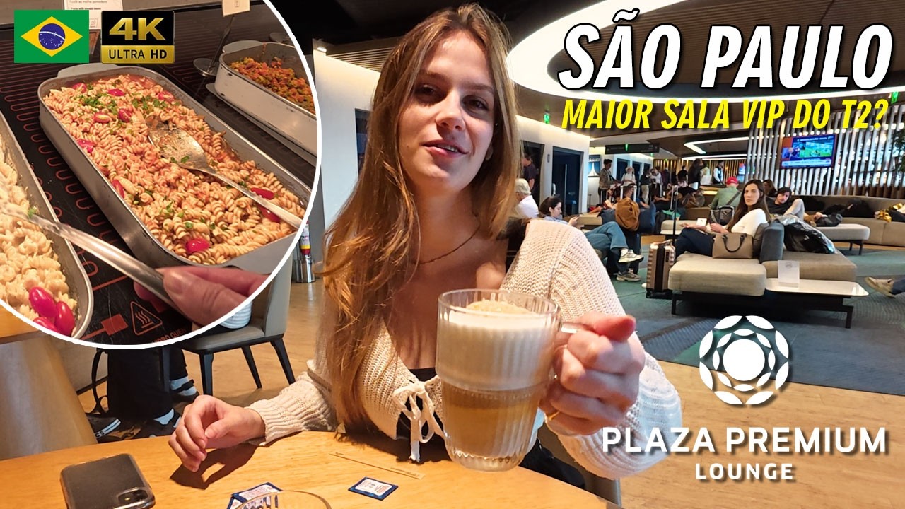 MELHOR SALA VIP de GUARULHOS (GRU T2)? Review Sincero da Plaza Premium Lounge!