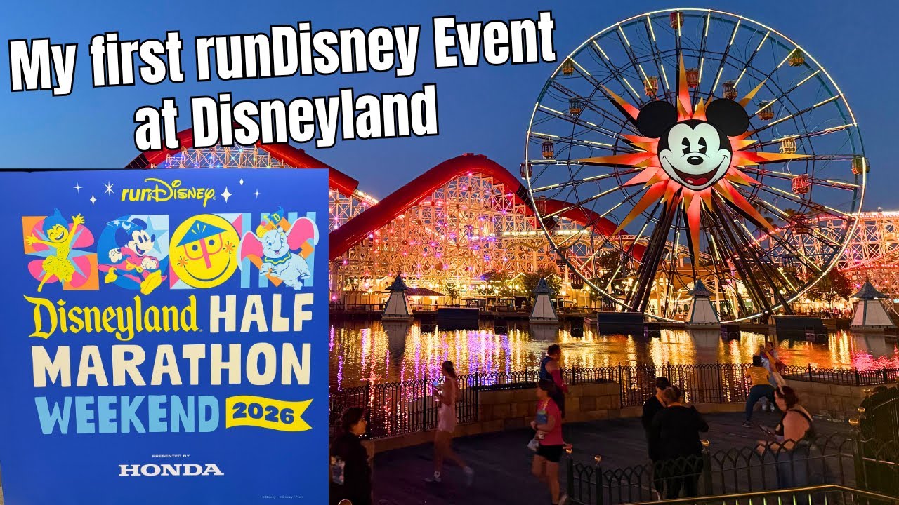runDisney Half Marathon Weekend in Disneyland - Cheering on the 5k and Going to the Expo