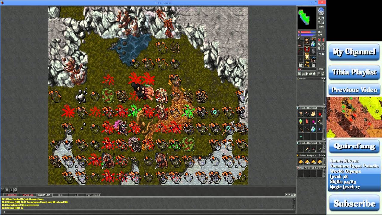 Let's Play Tibia: Level 100 (ENG)