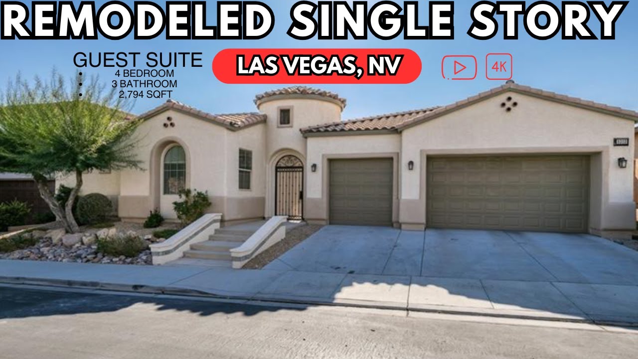 Guest Suite/Courtyard/Home Tour-Home For Sale in Las Vegas