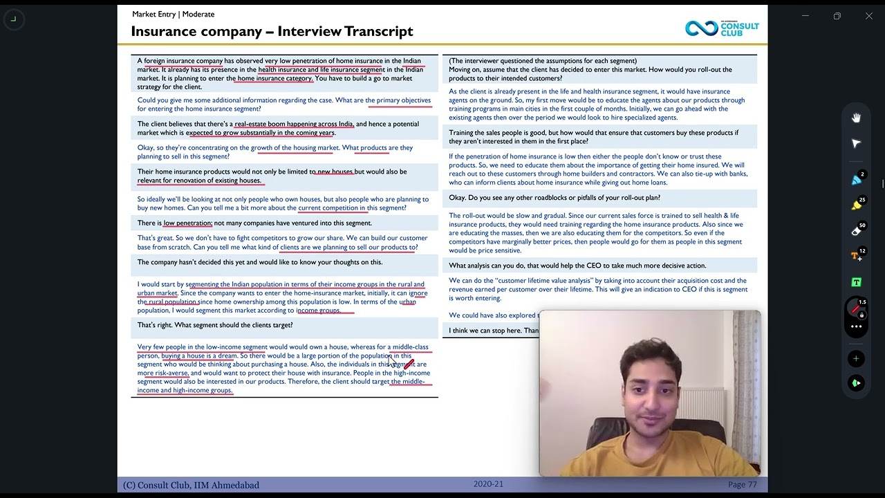 Insurance Company | Management Case Study 35 | Chapter: Market Entry