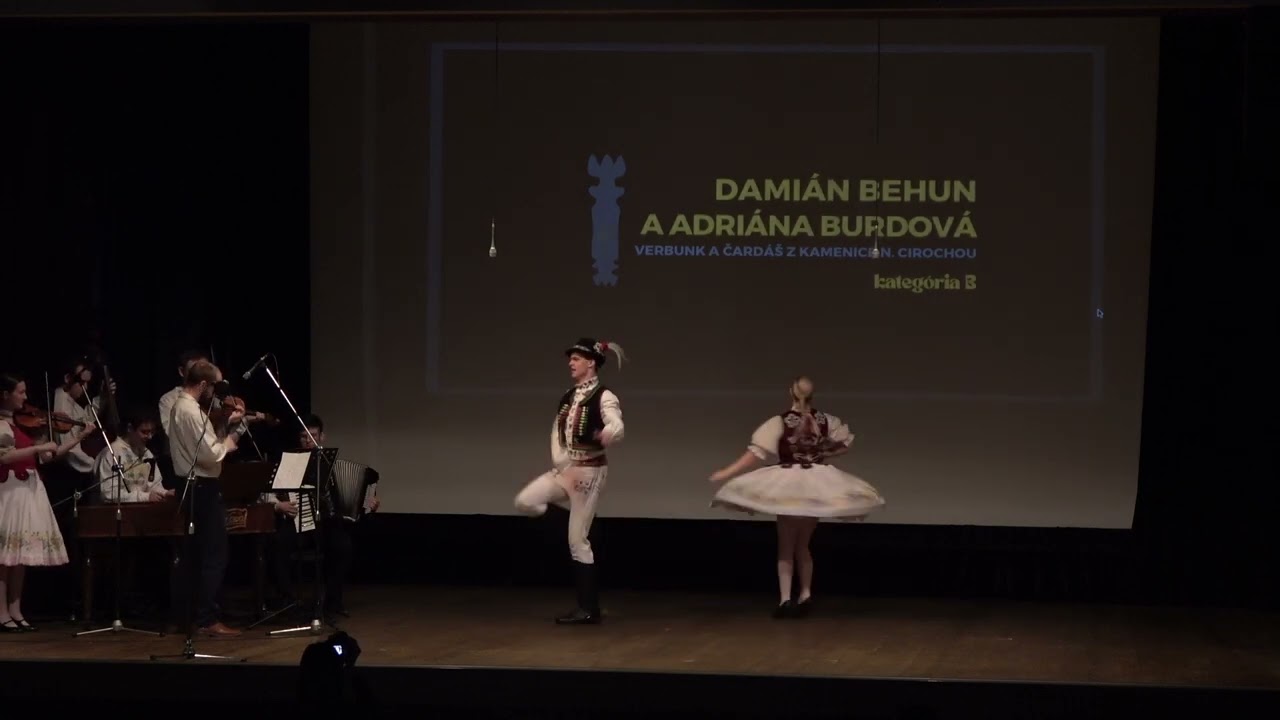 Šaffova ostroha 2023 - Damián Behun a Adriana Burdová /Verbunk a Čardáš z Kamenice nad Cirochou/