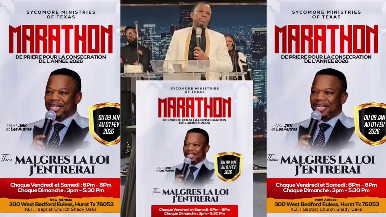 THEME: 2026 LE NOUVEAU DEPART  AVEC BERGER MICHEL MOMBA SYCOMORE MINISTRY CANADA