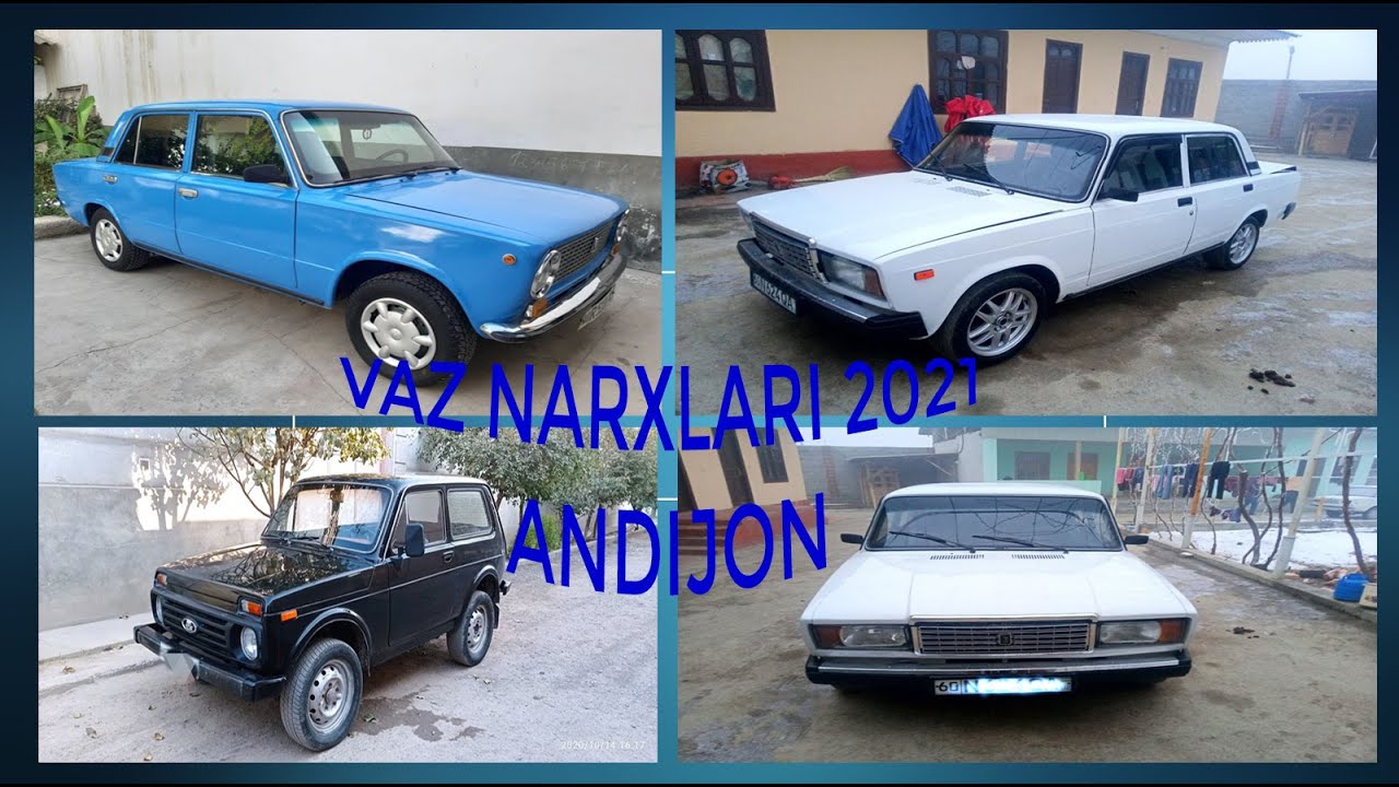 VAZ NARXLARI ANDIJON || VAZ 2107  VAZ 2101 VAZ NIVA NARXLARI ARZON MASHINALAR JGULI NARXLARI AVTO 12