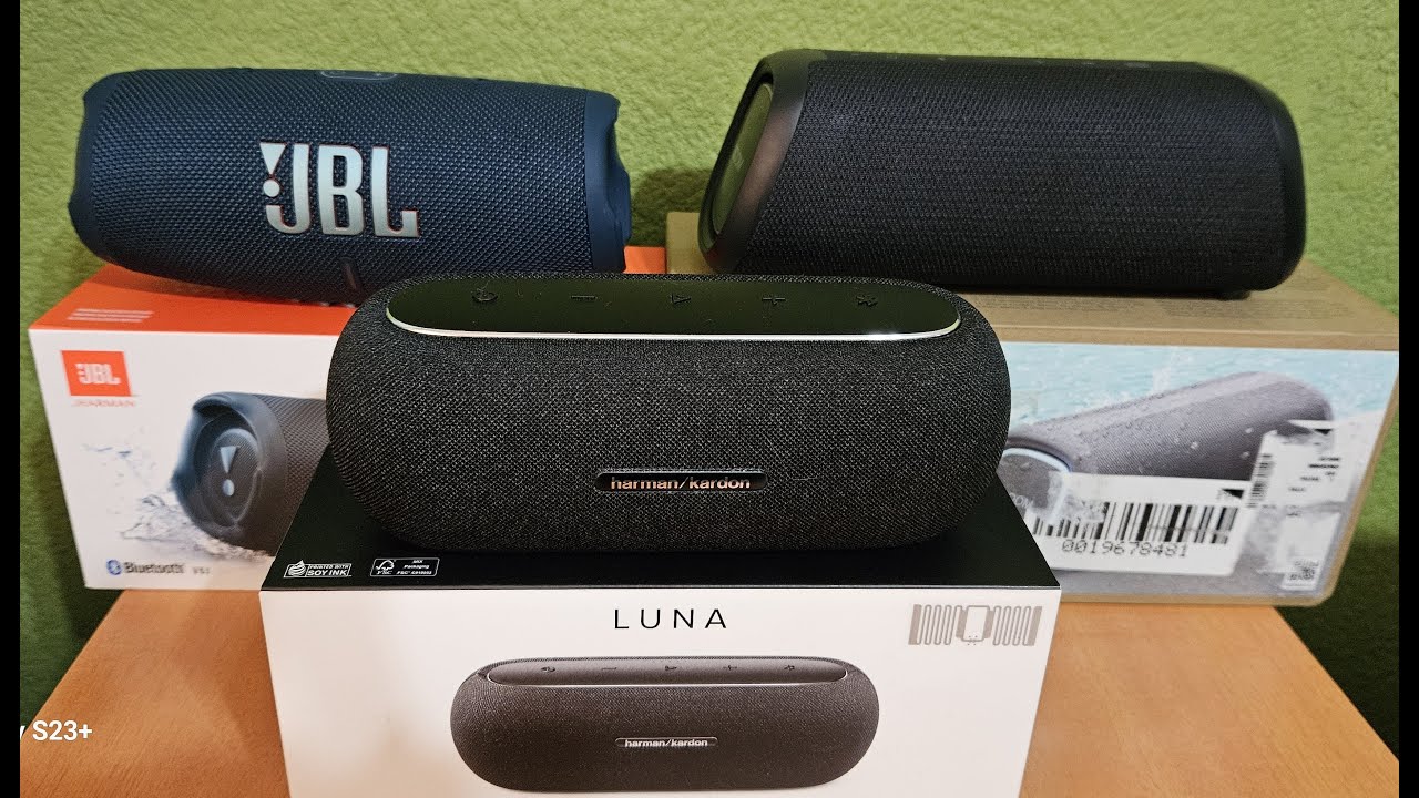 JBL Charge 5 VS. Harman Kardon Luna VS. LG XG7 ¿Cuál te conviene más?
