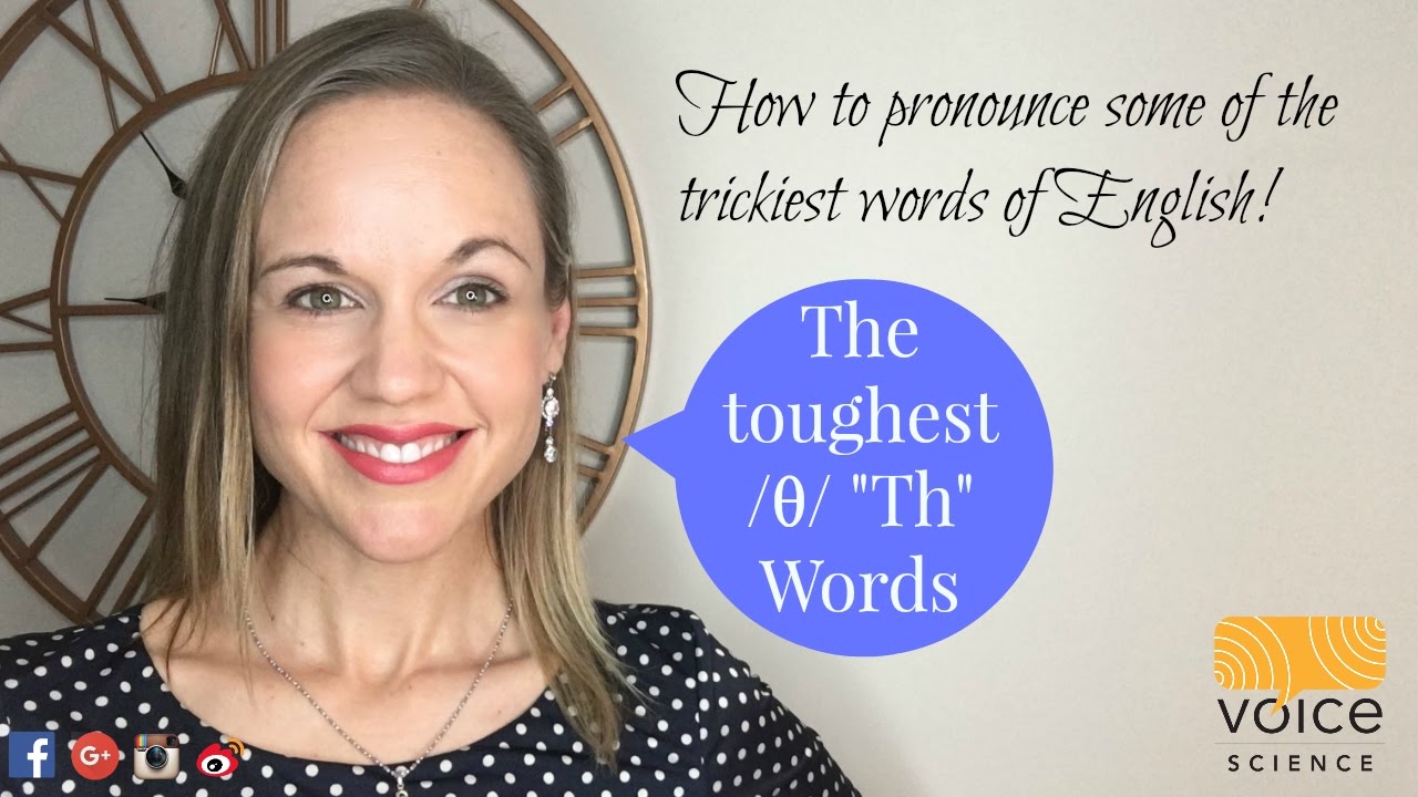 How to pronounce some of the trickiest words English /θ/ words. Australian Accent