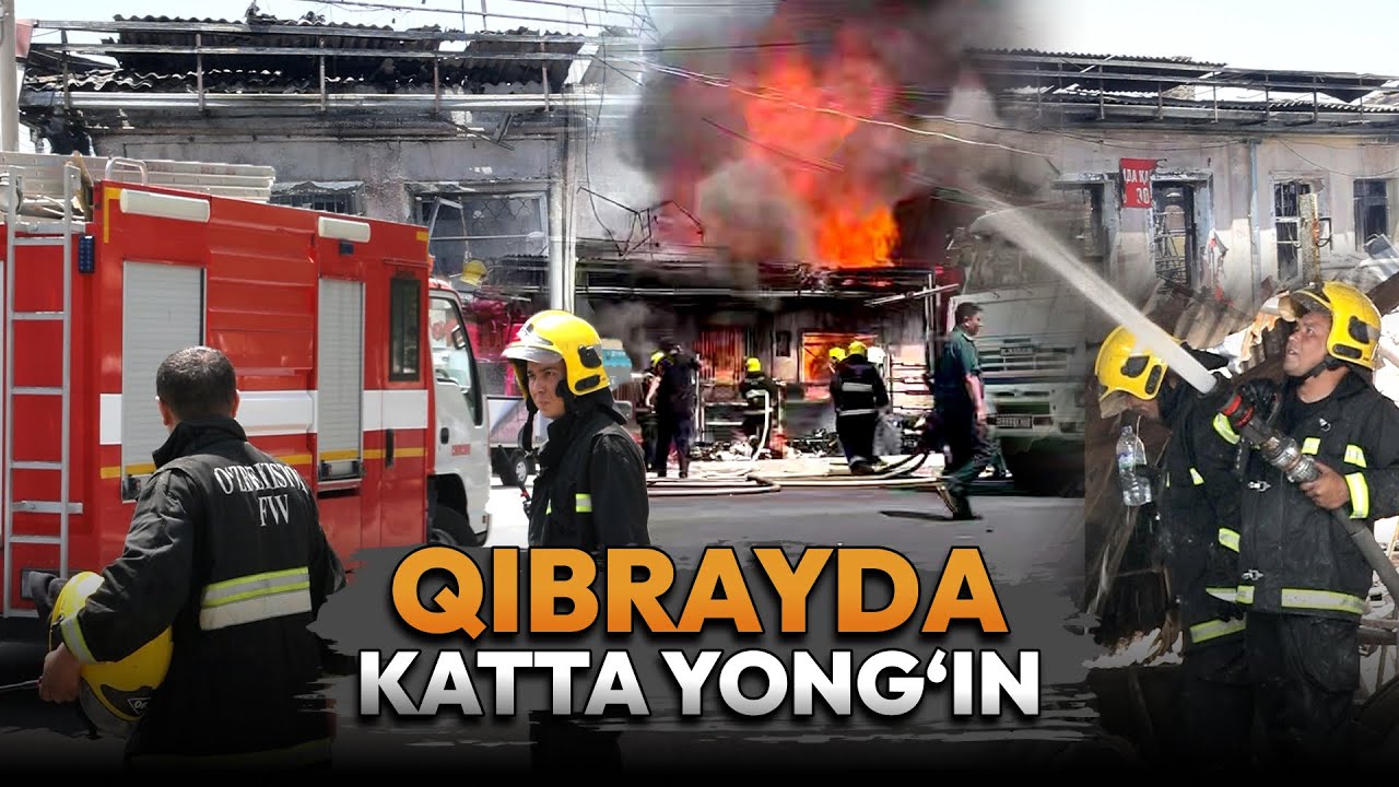 Qibrayda yong‘in fojiasi: Qurilish mollari do‘koni kulga aylandi. Voqea joyidan reportaj