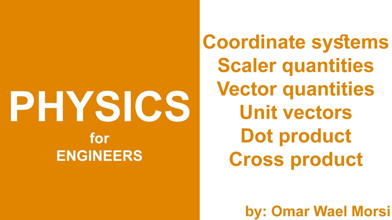 Coordinate systems, Vectors tutorial شرح الأنظمة الإحداثية والكميات القياسية والمتجهة بالعربي