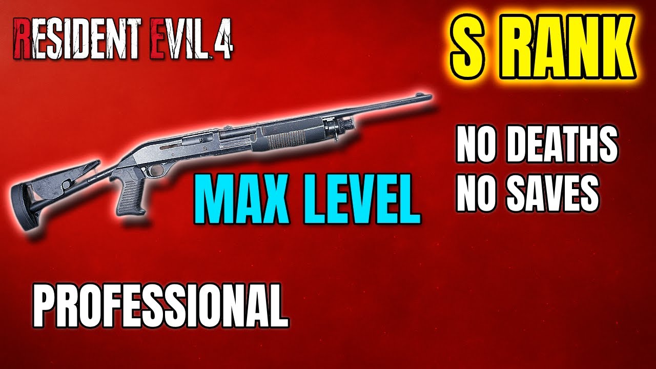 Resident Evil 4 - Max Level Riot Gun – Full Playthrough | No Saves, No Deaths (Professional) S RANK