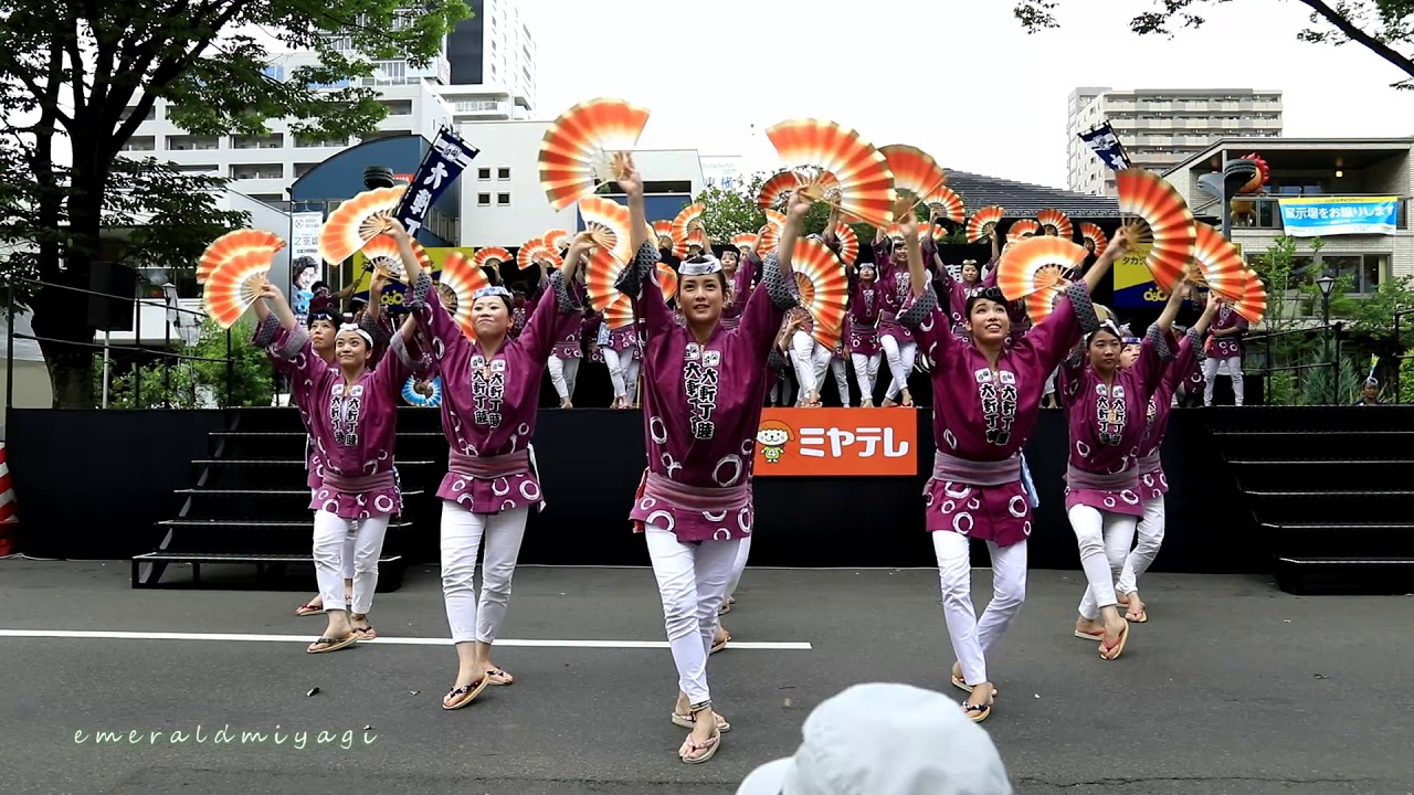 六軒丁睦　2018夏まつり仙台すずめ踊り SUZUME ODORI(sendai,Japan)