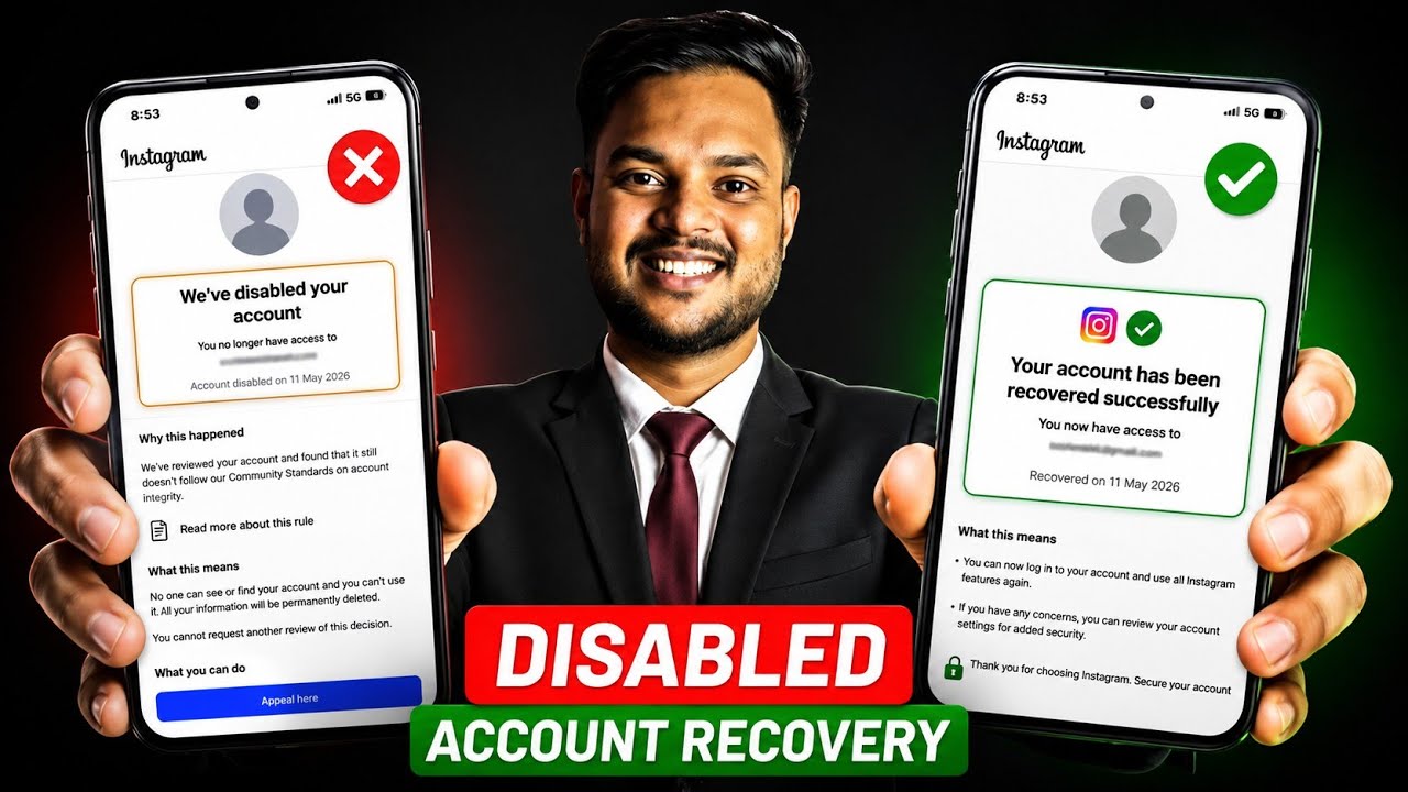 Instagram disabled account recovery | How to recover disabled instagram account | Disabled problem