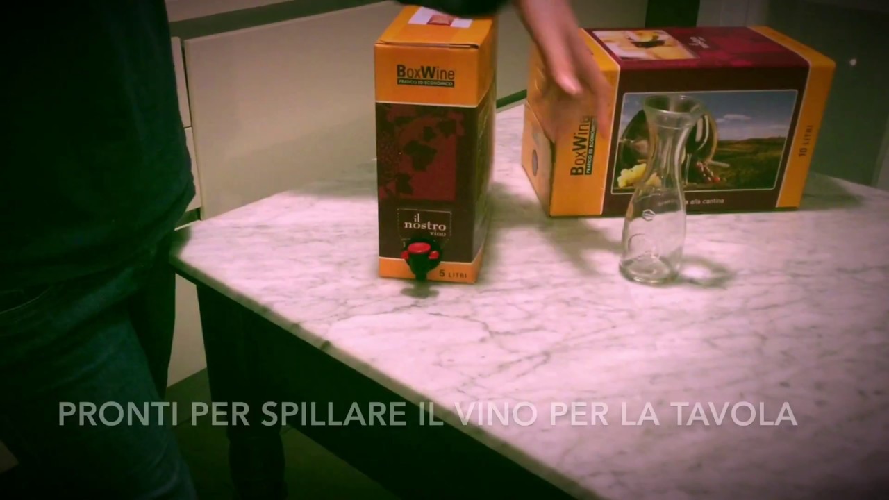 Come aprire un bag in box e travasare il vino