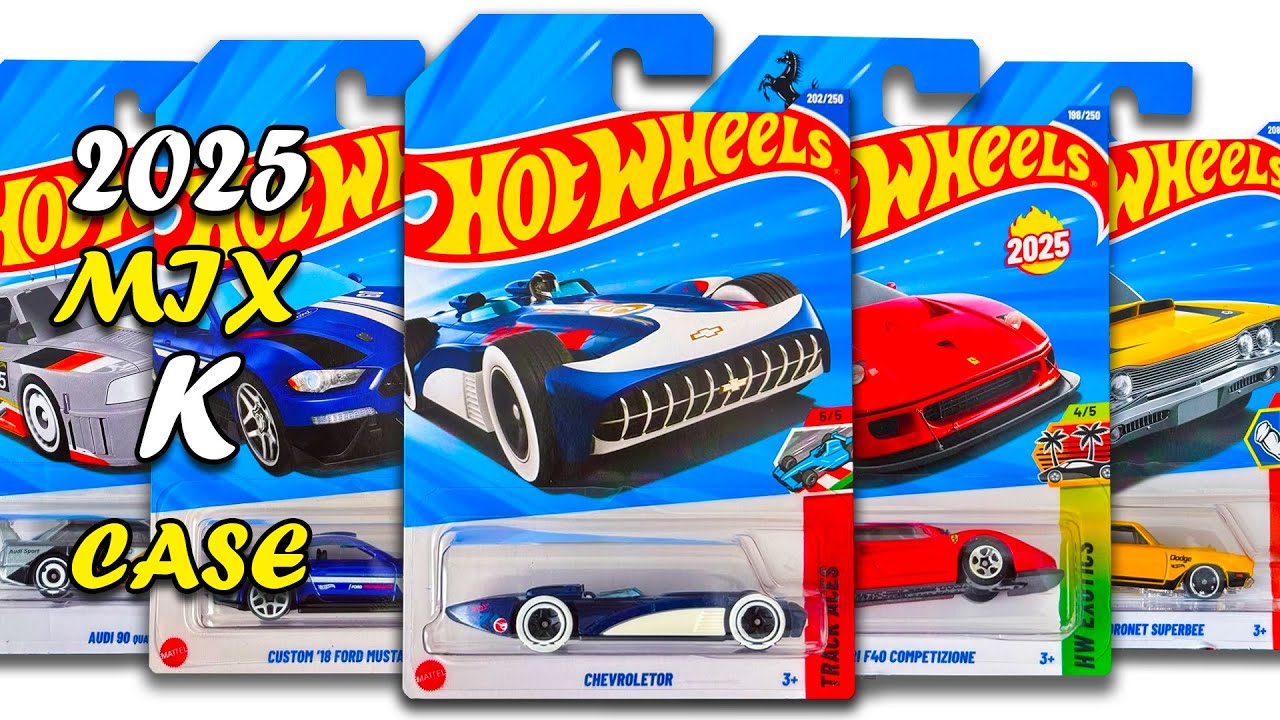 Preview - Hot Wheels 2025 Mix K Case Highlights, Mclaren Speedtail, Chevroletor, Ferrari F40 & More.