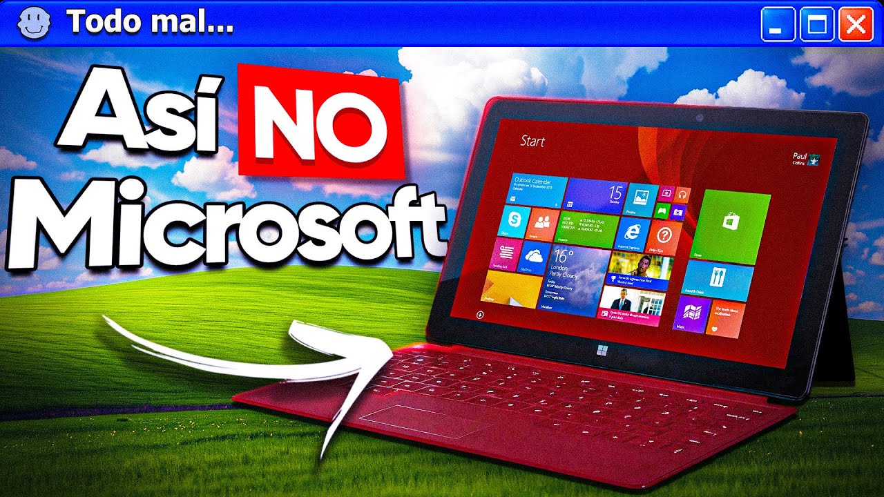 Por qué NADIE QUISO Las Surface de Microsoft y FRACASARON