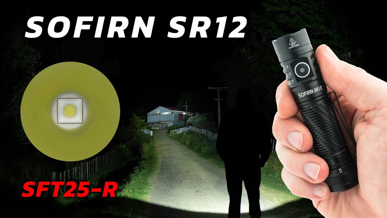 Sofirn SR12, EDC with SFT25-R - Impressive Throw!!!, 1450 Lumens, 396m