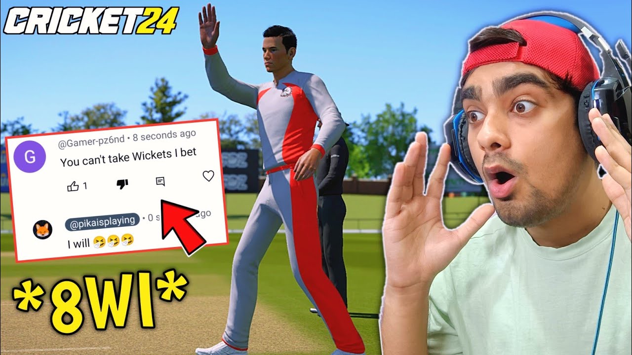 SUBSCRIBER WICKET CHALLENGE! Cricket 24 Career Mode