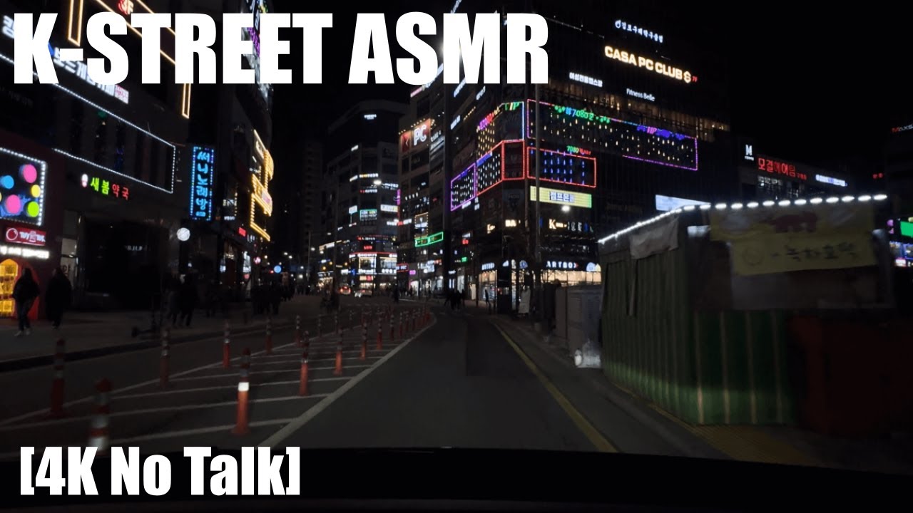 Calming Friday Night Drive ASMR 🎧 Closing Out The Week in Gimpo | K-Street POV [4K 60fps]