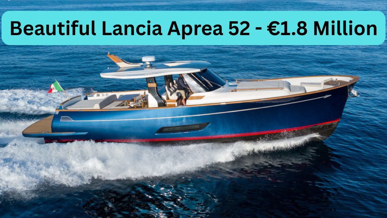 Потрясающая яхта Lancia Aprea 52 — 1,8 миллиона евро — эксклюзивный верфь