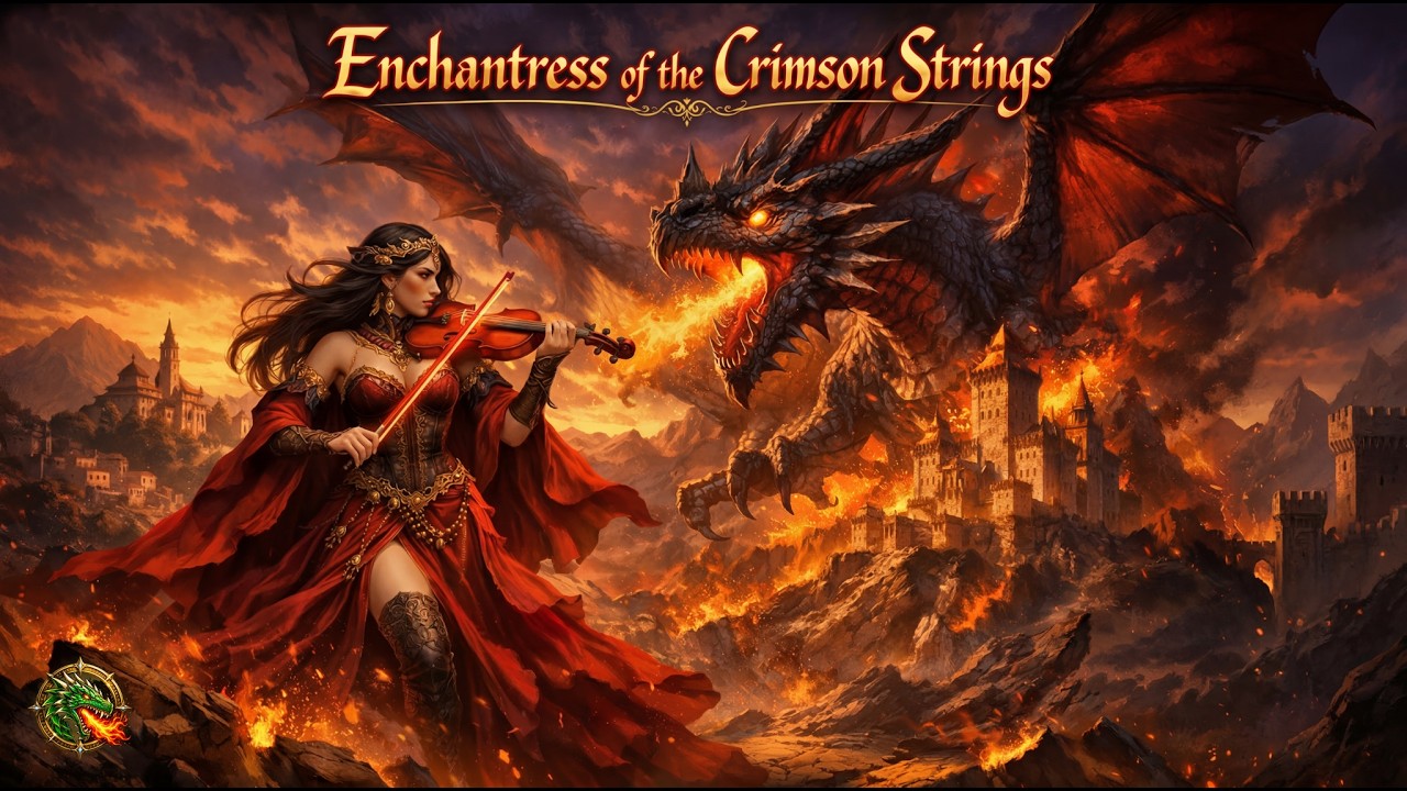 Enchantress of the Crimson Strings | Epic Symphonic Power Metal Violin Fantasy AI Song 2026
