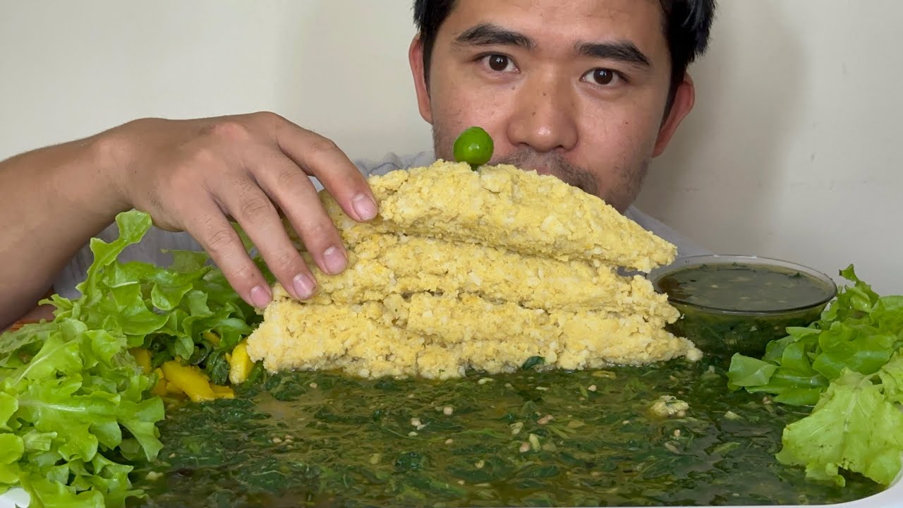 Nepali Traditional Food Dhido and Sisno | Eating Show