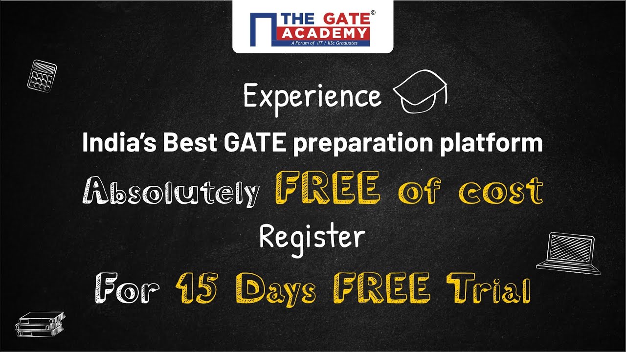GATE 2022: Free GATE Coaching for 15 Days | GATE Lectures, eBooks, Online Tests | THE GATE ACADEMY
