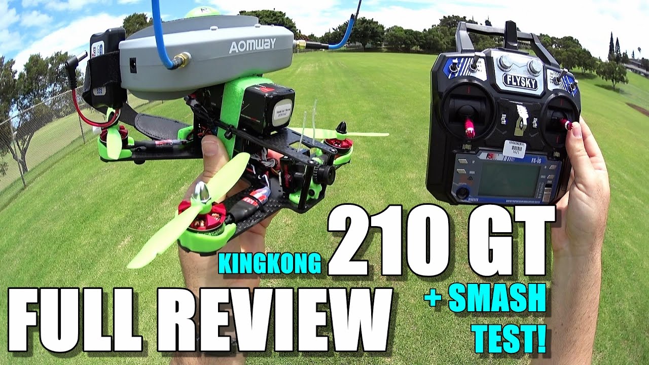 KING KONG 210GT FPV Race Drone Review - [Unboxing, Inpection, Flight / Crash Test!, Pros & Cons]