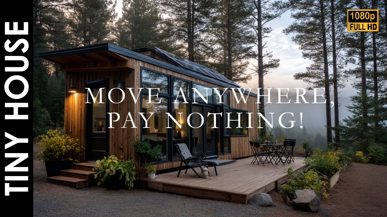 Eco-friendly Tiny House on Wheels : 100% Off-Grid & Upcycled!