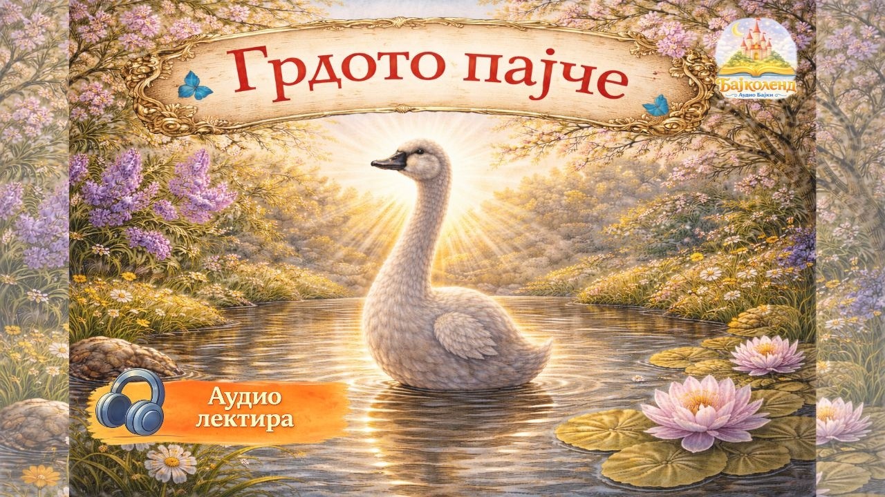 Грдото Пајче 🦢 | Аудио лектира за деца | Класична бајка со поука