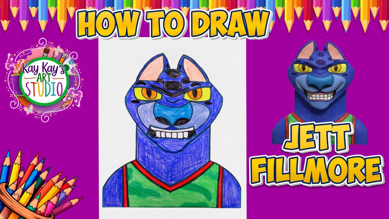 How to Draw Jett from the GOAT Movie! Easy Step-by-Step Drawing for Kids 🎨✏️