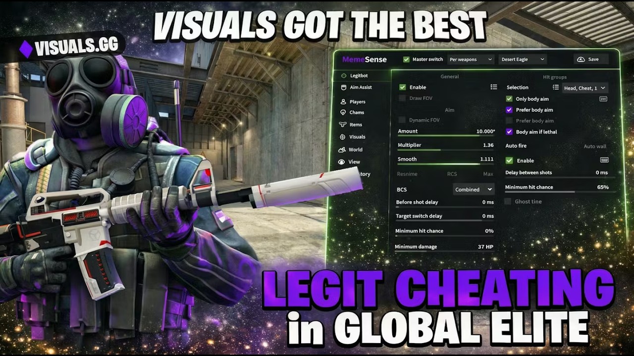 This is How A Cheater Plays in GLOBAL ELITE with memesense