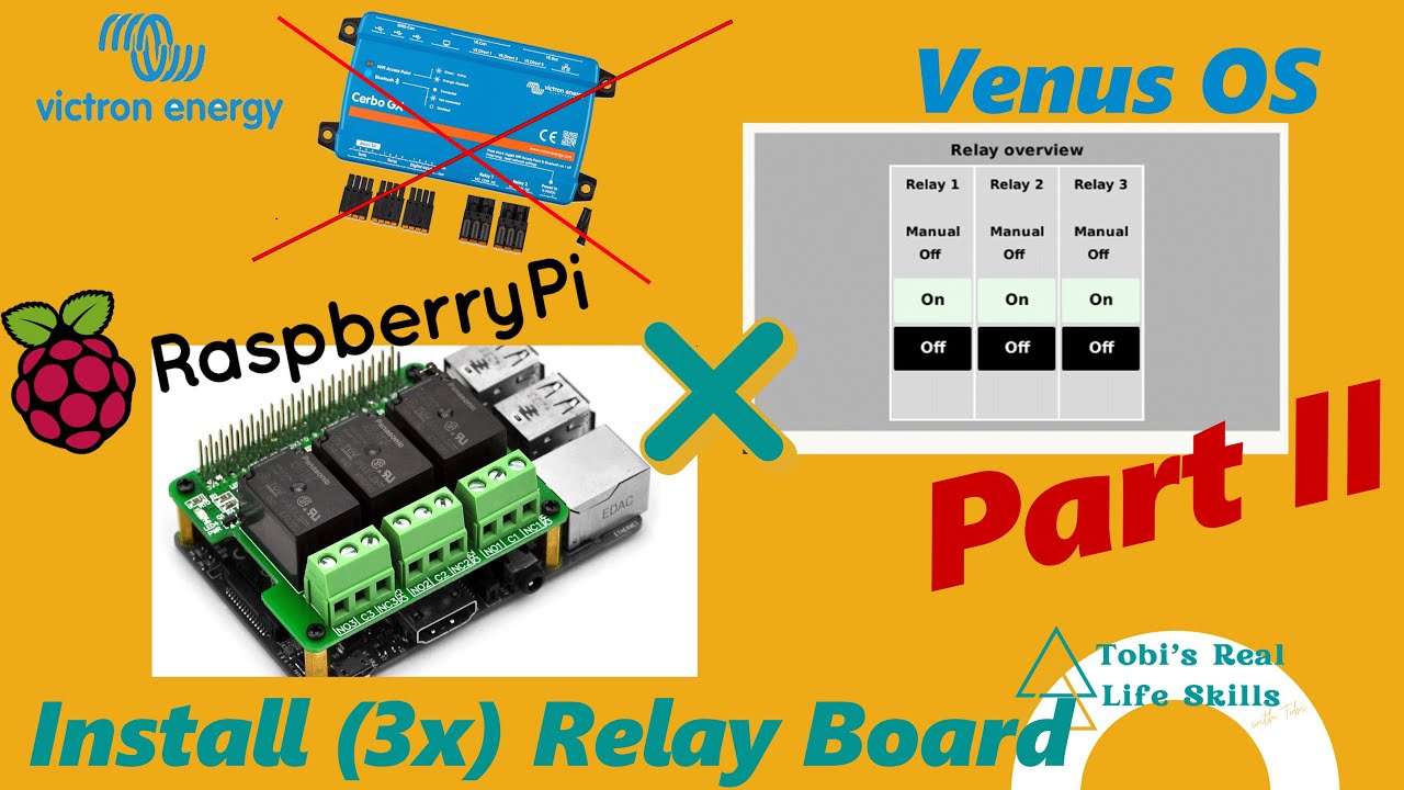 Victron VenusOS и Raspberry Pi | Установка и настройка релейной платы | 3 реле | Часть II