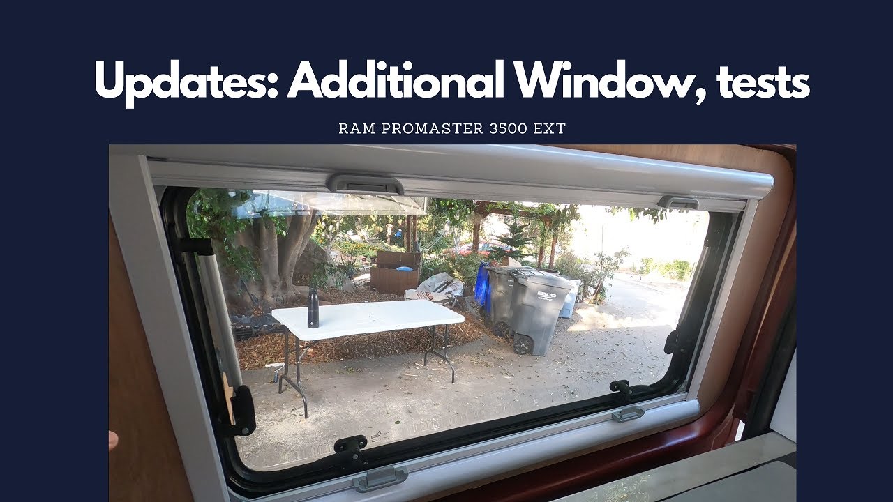 New Window, general updates, Ram Promaster 3500 Extended