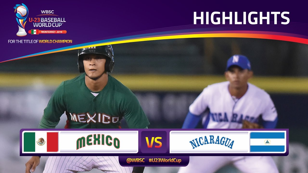 Highlights: No. 8 Mexico v No. 18 Nicaragua - U-23 Baseball World Cup 2016