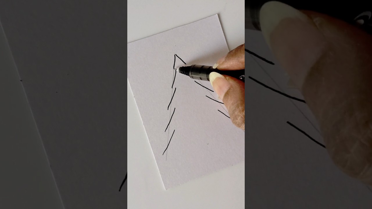 😱🎄 Super Easy Christmas tree #shorts #christmas #tree #easydrawing