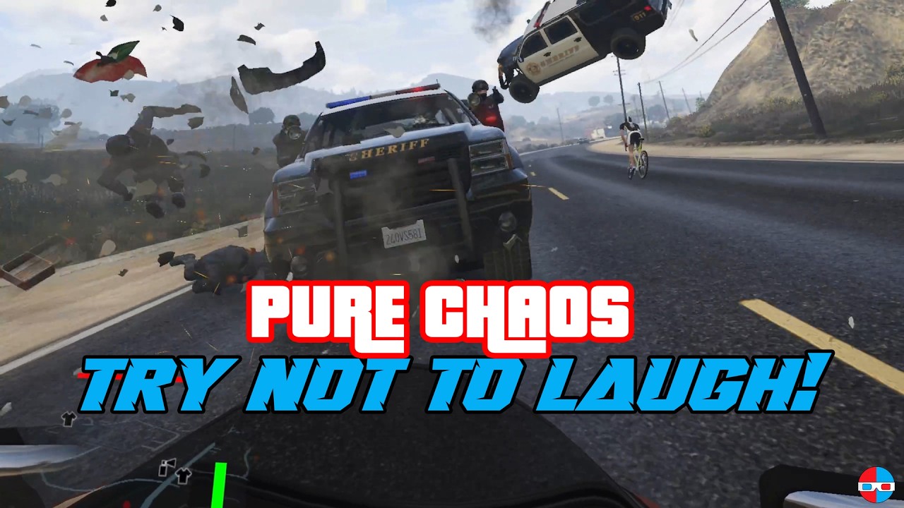 GTA5 - Try Not to Laugh - Pure Chaos