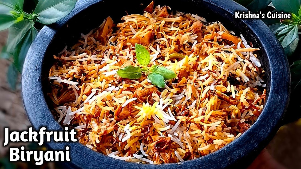 Jackfruit Biryani Recipe || Kathal Biryani Recipe || Biryani Recipe || Krishna's Cuisine #jackfruit