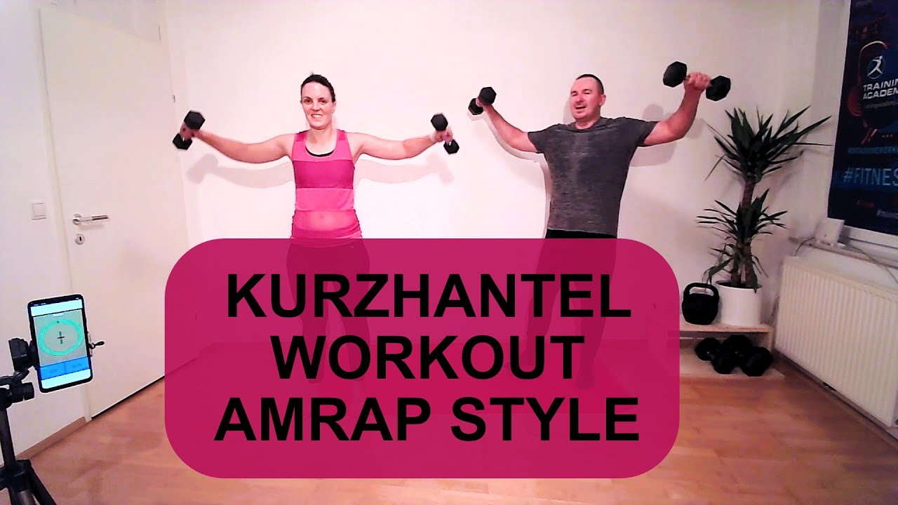 MUSKEL TRAINING im AMRAP Style mit Kurzhanteln 🥰🥰🥰 Muskeln stärken & Fett verbrennen 🥰🥰🥰