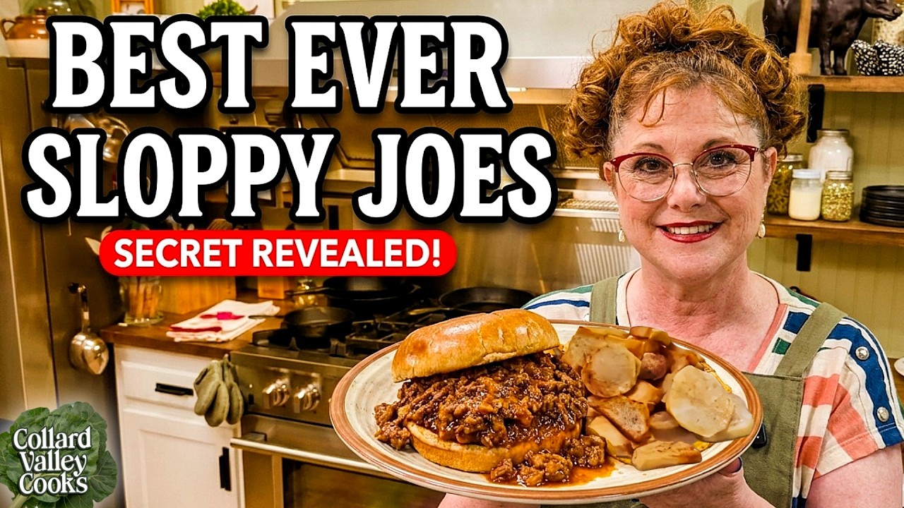 Secret Ingredient SLOPPY JOES and pan-fried Taters
